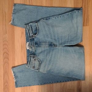 Abercrombie & Fitch 90s Straight Split Hem Ultra High Rise